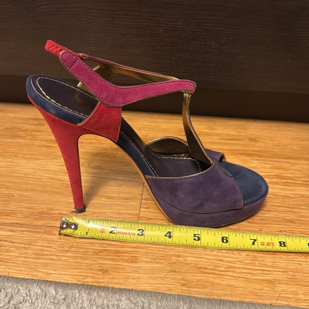 Ysl Tri-Color Suede Tributes - Size 38 - image 6